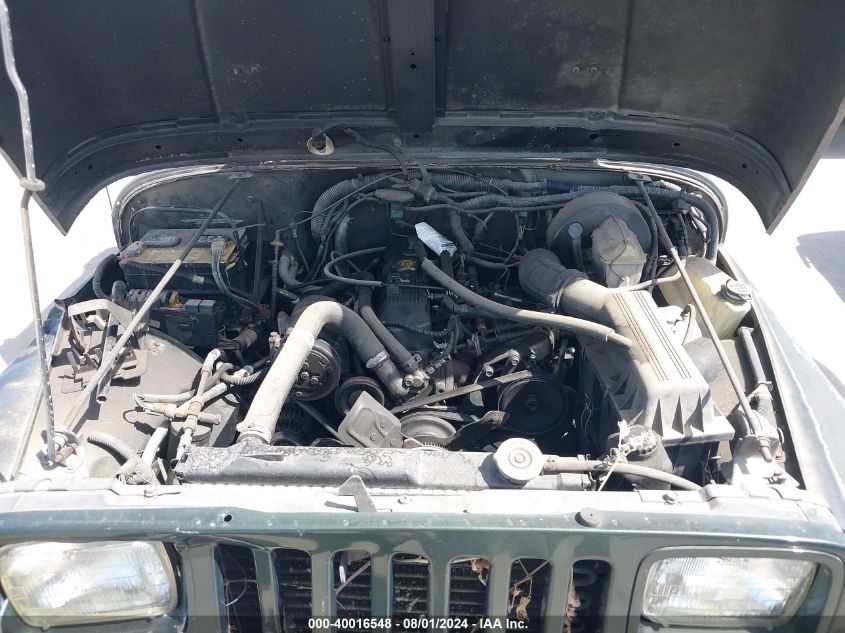 1995 Jeep Wrangler / Yj S/Rio Grande VIN: 1J4FY19P2SP277570 Lot: 40016548