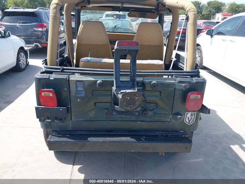 1995 Jeep Wrangler / Yj S/Rio Grande VIN: 1J4FY19P2SP277570 Lot: 40016548