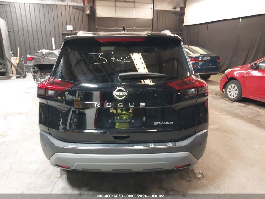 2022 Nissan Rogue Sv Intelligent Awd VIN: 5N1BT3BB3NC734035 Lot: 40016579