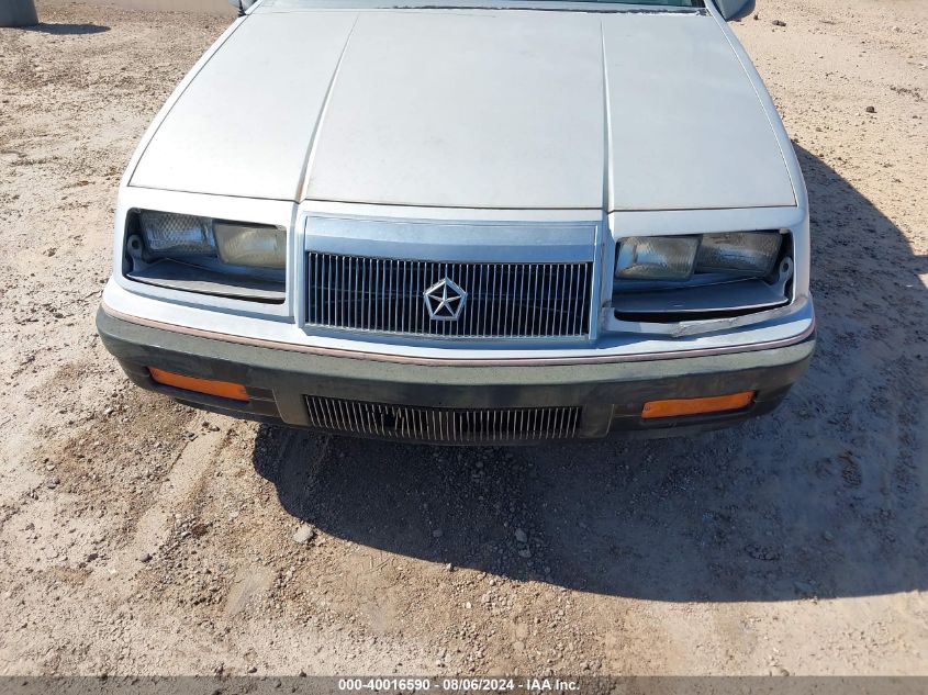 1988 Chrysler Lebaron VIN: 1C3CJ41EXJG301657 Lot: 40016590