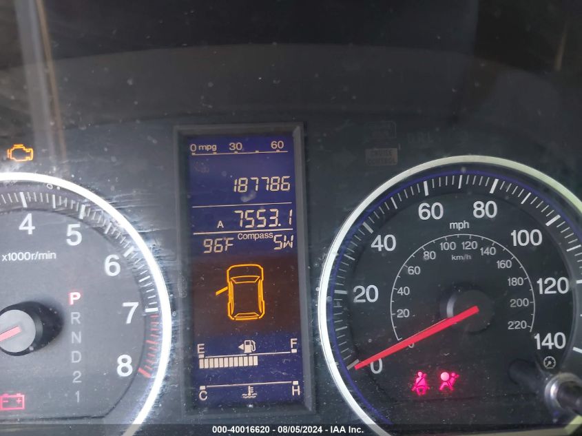 2010 Honda Cr-V Ex-L VIN: 5J6RE3H78AL036282 Lot: 40016620