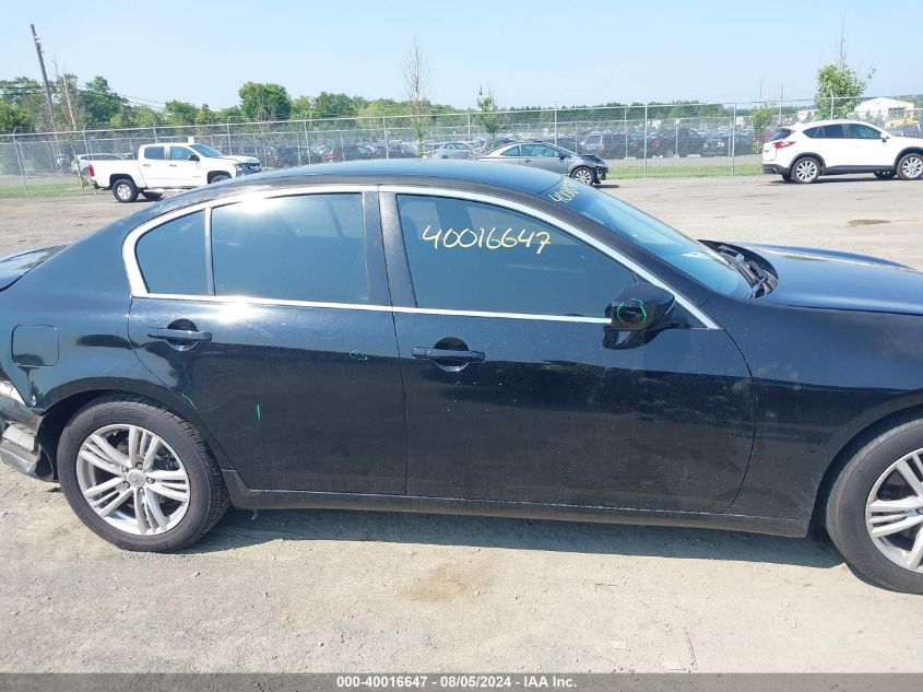 2011 Infiniti G25 VIN: JN1DV6AP0BM600114 Lot: 40016647