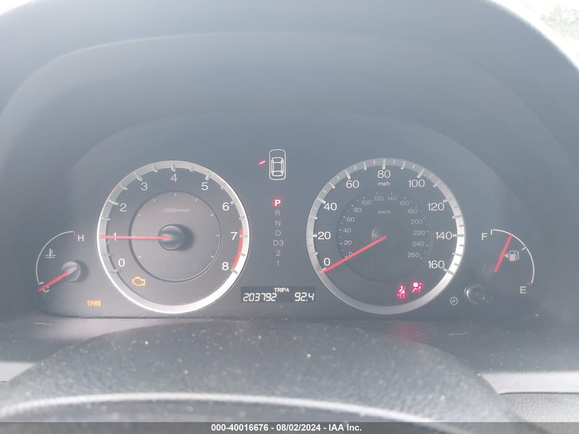 2009 Honda Accord Exl VIN: 1HGCS22869A008392 Lot: 40016676