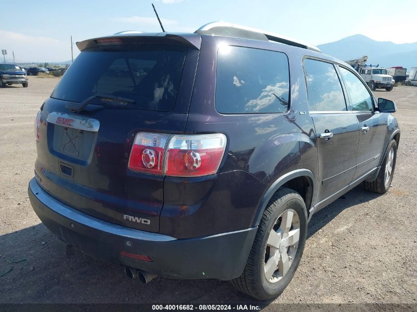 2008 GMC Acadia Slt-2 VIN: 1GKEV33788J280116 Lot: 40016682