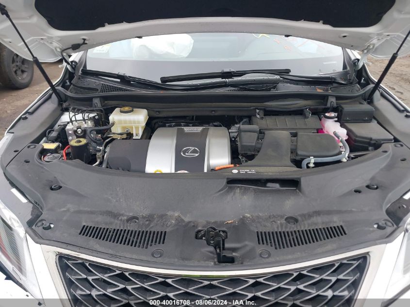 2022 Lexus Rx 450H F Sport Handling VIN: 2T2YGMDA5NC088352 Lot: 40016708