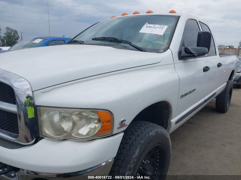 2005 Dodge Ram 3500 Slt/Laramie VIN: 3D7LS38C65G765665 Lot: 40016722