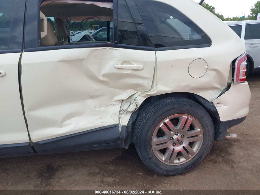 2007 Ford Edge Sel Plus VIN: 2FMDK49C57BA86135 Lot: 40016734