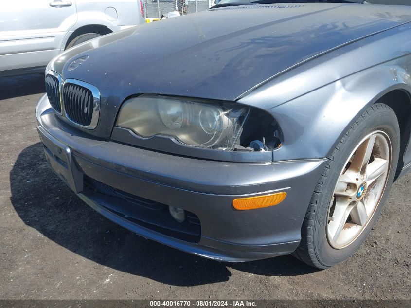 2002 BMW 325Ci VIN: WBABN33442PG54813 Lot: 40016770