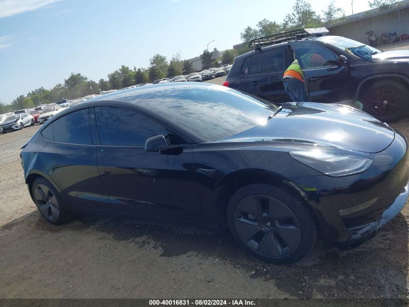 2022 Tesla Model 3 Long Range Dual Motor All-Wheel Drive VIN: 5YJ3E1EB6NF349736 Lot: 40016831