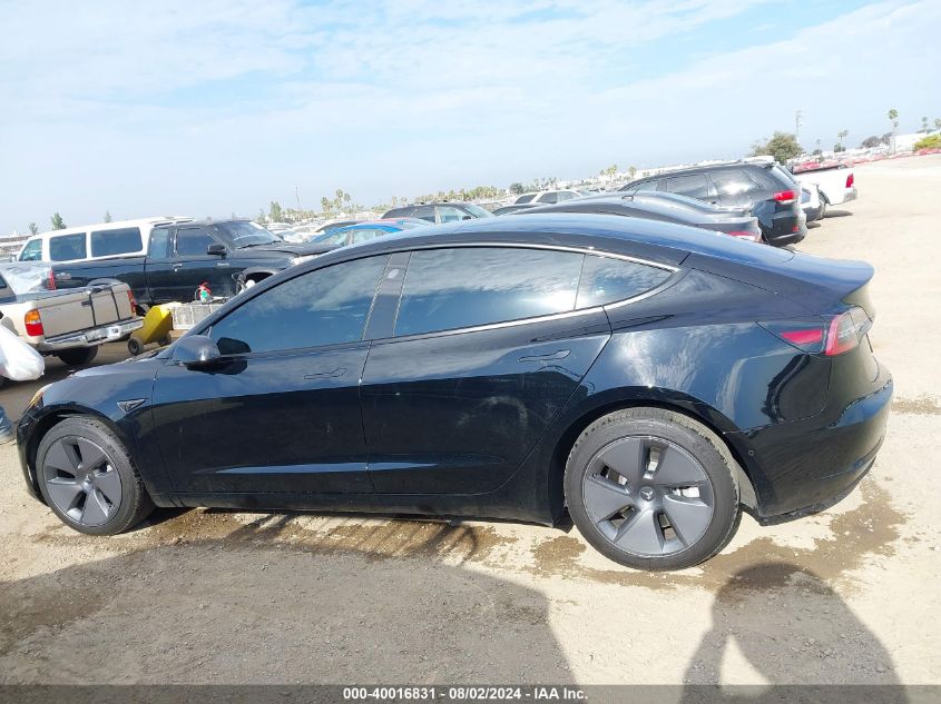 2022 Tesla Model 3 Long Range Dual Motor All-Wheel Drive VIN: 5YJ3E1EB6NF349736 Lot: 40016831