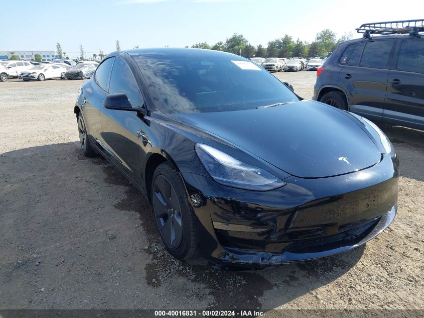 2022 Tesla Model 3 Long Range Dual Motor All-Wheel Drive VIN: 5YJ3E1EB6NF349736 Lot: 40016831