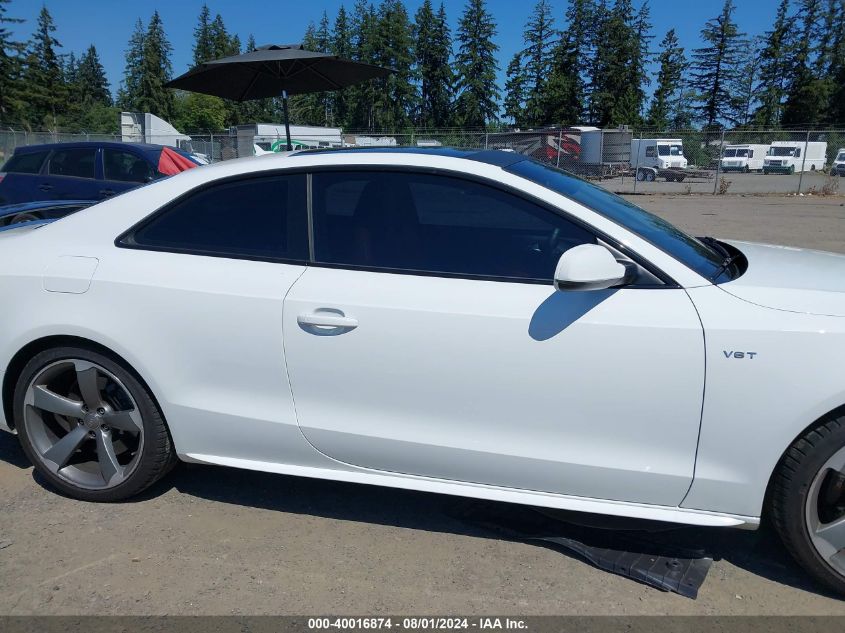 2014 Audi S5 3.0T Premium Plus VIN: WAUCGAFR1EA021619 Lot: 40016874