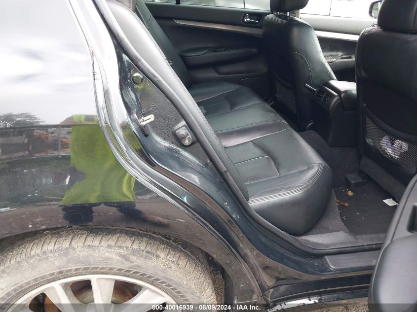 2010 Infiniti G37X VIN: JN1CV6AR8AM455867 Lot: 40016939