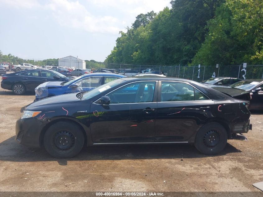 2012 Toyota Camry Hybrid Le VIN: 4T1BD1FK4CU012558 Lot: 40016984