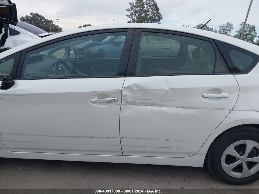 2014 Toyota Prius Two VIN: JTDKN3DU5E1747779 Lot: 40017008