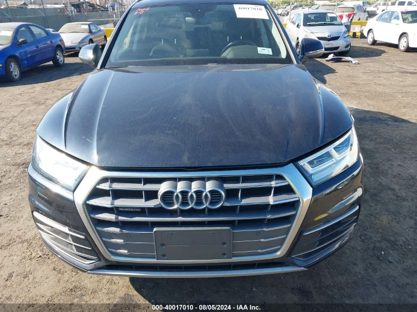 2018 Audi Q5 2.0T Premium/2.0T Tech Premium VIN: WA1BNAFY4J2052972 Lot: 40017010