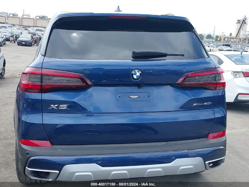 2023 BMW X5 xDrive40I VIN: 5UXCR6C05P9P03857 Lot: 40017150
