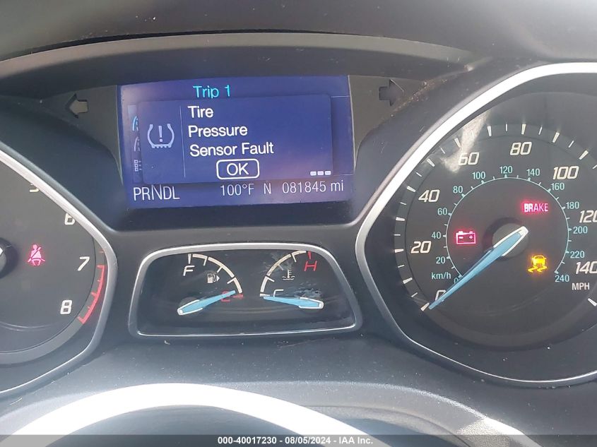 2013 Ford Focus Se VIN: 1FADP3F24DL233641 Lot: 40017230