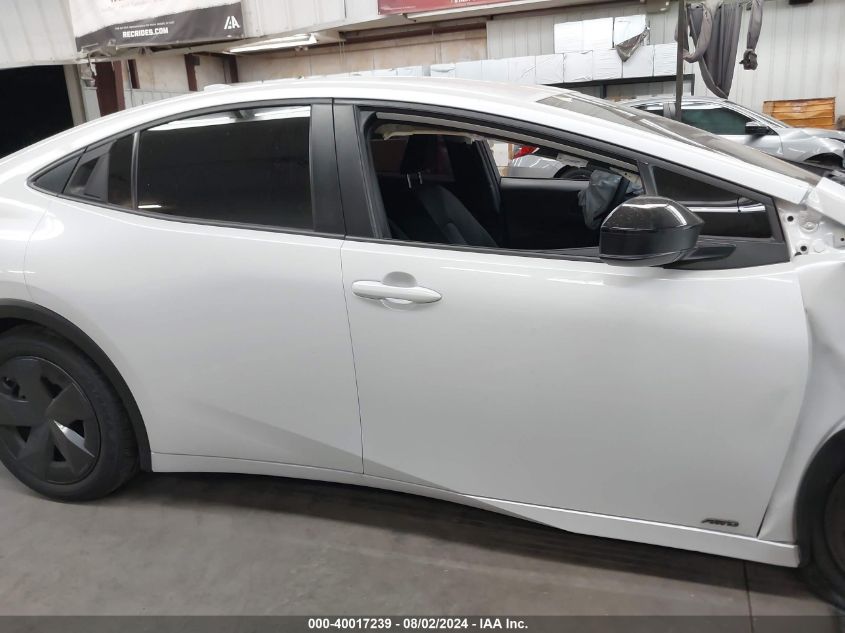 2023 Toyota Prius Le VIN: JTDADABU8P3002182 Lot: 40017239