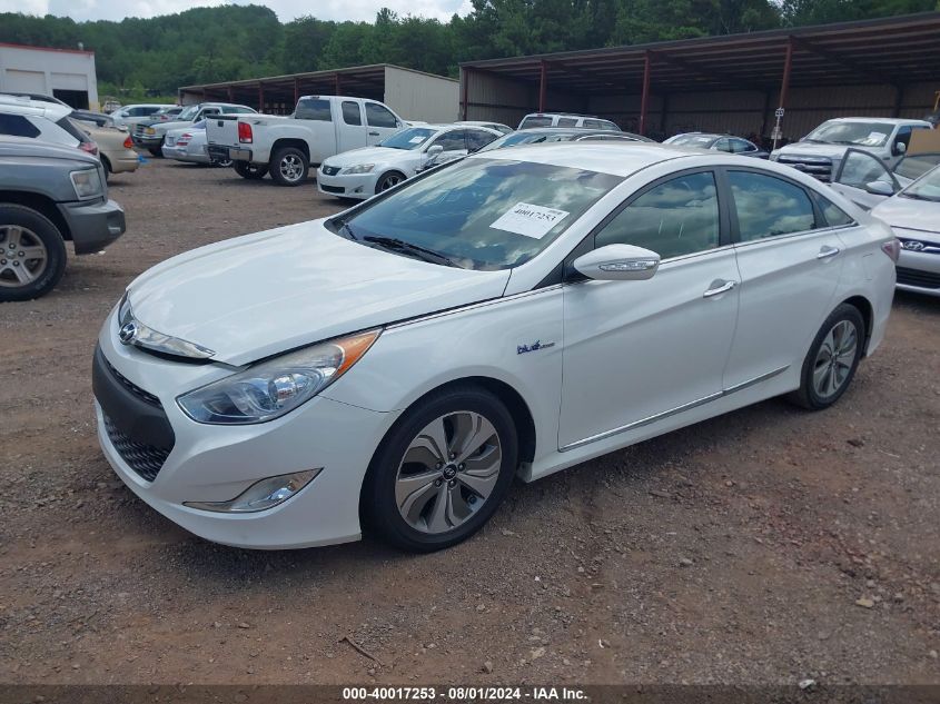 2013 Hyundai Sonata Hybrid Limited VIN: KMHEC4A40DA090364 Lot: 40017253