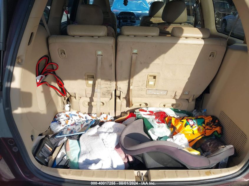 2007 Honda Odyssey Ex-L VIN: 5FNRL38687B458258 Lot: 40017255