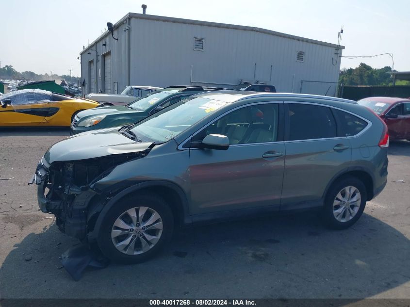 2012 Honda Cr-V Exl VIN: JHLRM4H72CC019191 Lot: 40017268