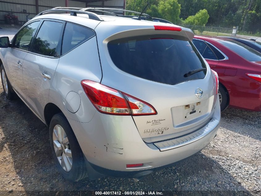 2014 Nissan Murano Sv VIN: JN8AZ1MUXEW406258 Lot: 40017412