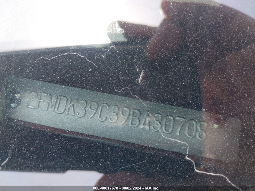 2009 Ford Edge Limited VIN: 2FMDK39C39BA30708 Lot: 40017678