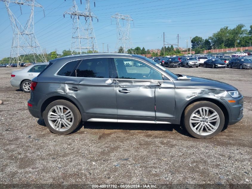 2018 Audi Q5 2.0T Premium/2.0T Tech Premium VIN: WA1BNAFY6J2246497 Lot: 40017792