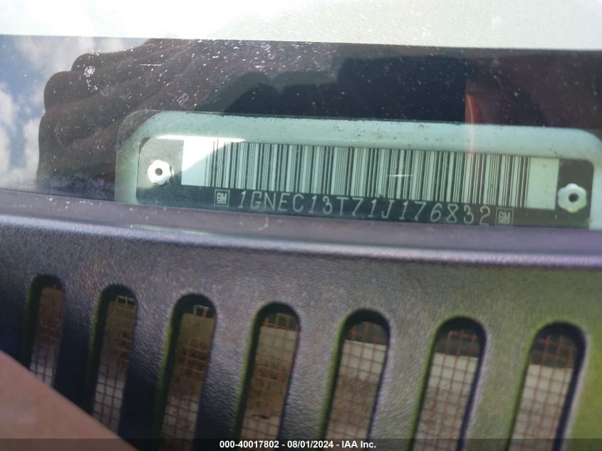 2001 Chevrolet Tahoe Lt VIN: 1GNEC13T71J176832 Lot: 40017802