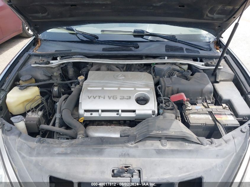 2005 Lexus Es 330 VIN: JTHBA30G555056450 Lot: 40017812