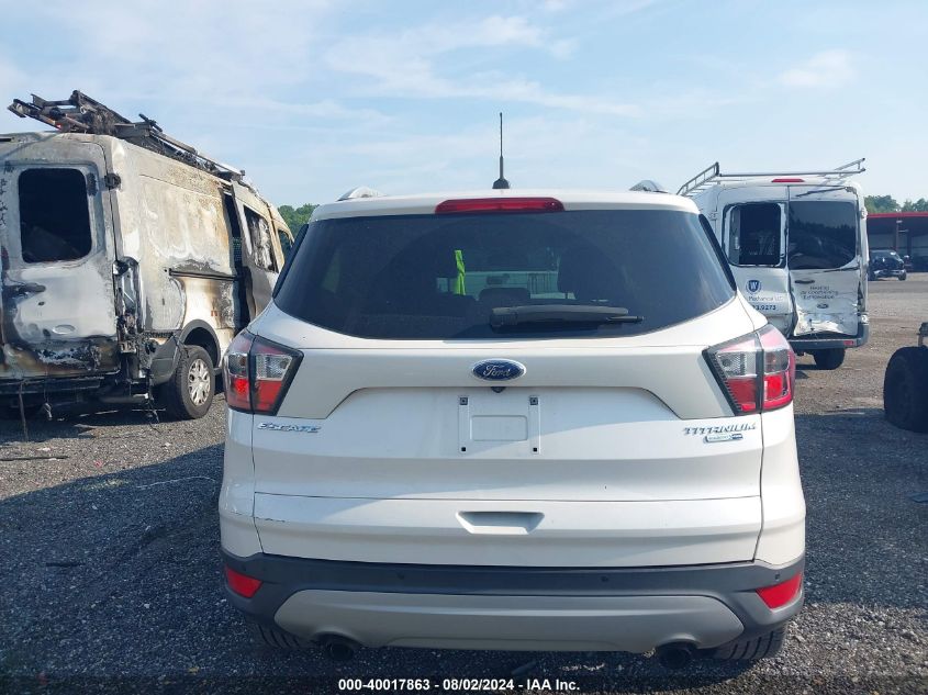 2017 Ford Escape Titanium VIN: 1FMCU9JD0HUB27824 Lot: 40017863