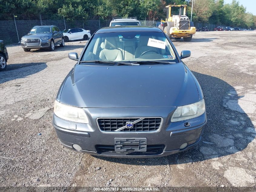 2006 Volvo S60 2.5T VIN: YV1RH592X62547477 Lot: 40017919