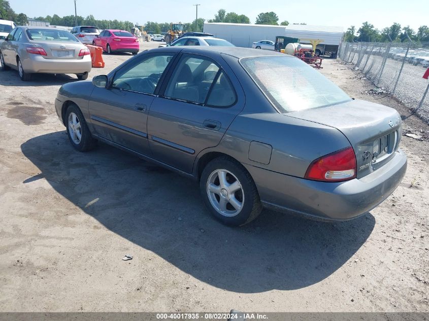 3N1BB51A9YL001527 | 2000 NISSAN SENTRA