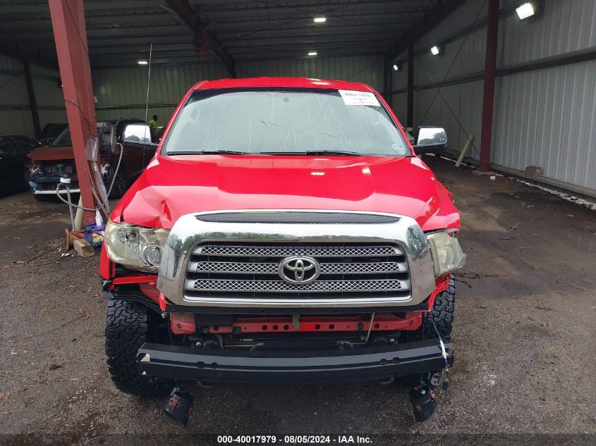 2007 Toyota Tundra Limited 5.7L V8 VIN: 5TFBV58157X011808 Lot: 40017979