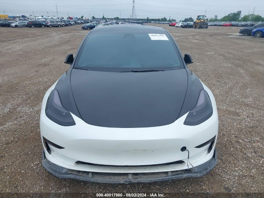 2022 Tesla Model 3 Long Range Dual Motor All-Wheel Drive VIN: 5YJ3E1EB0NF278386 Lot: 40017980