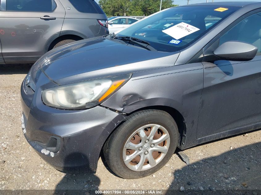 2013 Hyundai Accent Gls VIN: KMHCT4AE4DU529368 Lot: 40017994