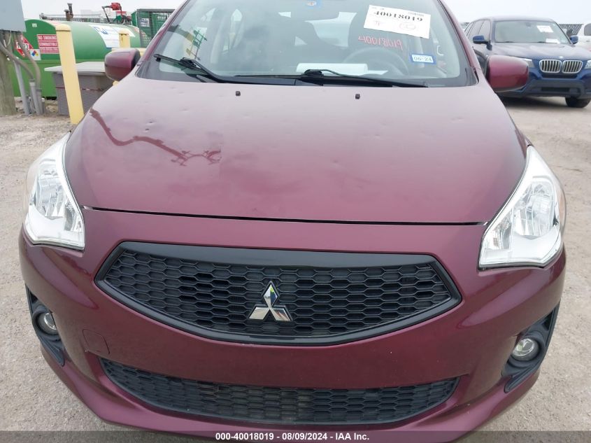 2020 Mitsubishi Mirage G4 Es VIN: ML32F3FJ2LHF10581 Lot: 40018019