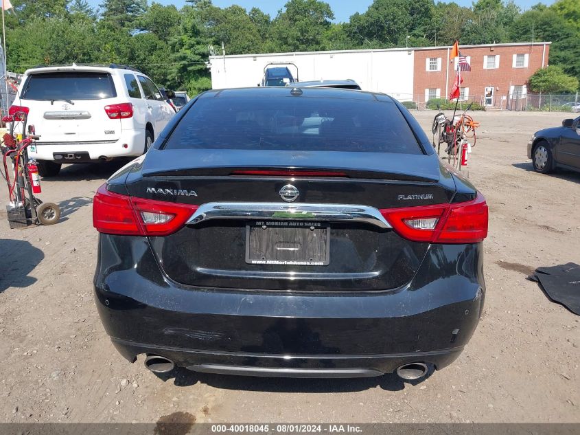 2017 Nissan Maxima 3.5 Platinum VIN: 1N4AA6AP1HC428692 Lot: 40018045