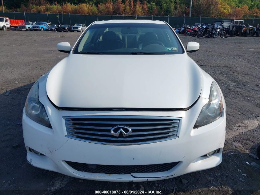 2011 Infiniti G37X VIN: JN1CV6ELXBM260103 Lot: 40018073