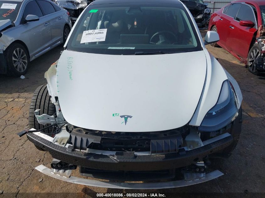 2022 Tesla Model 3 VIN: 5YJ3E1EB8NF108535 Lot: 40018086