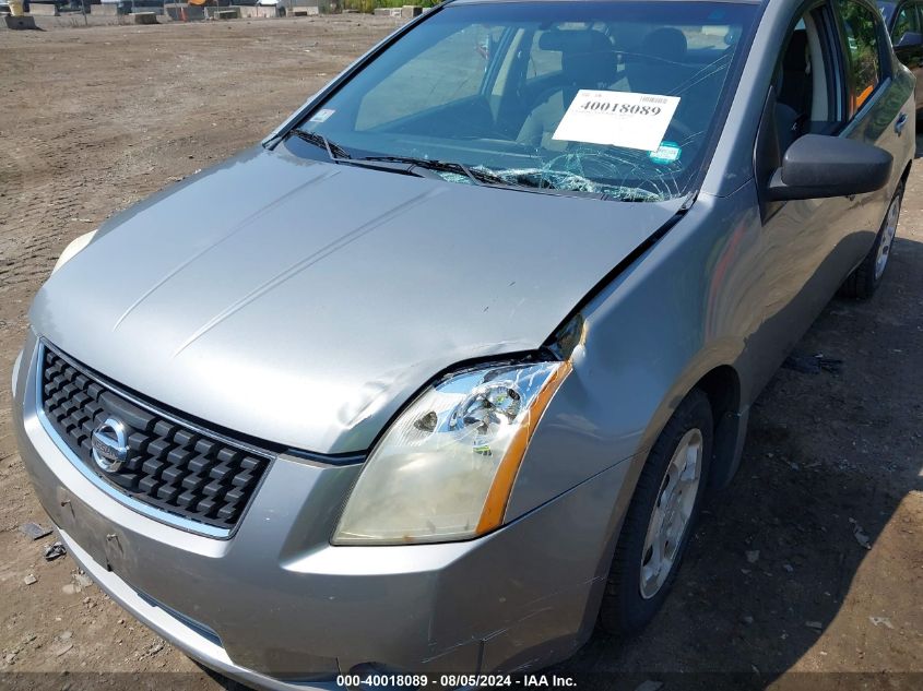 2008 Nissan Sentra 2.0 VIN: 3N1AB61E18L666393 Lot: 40018089