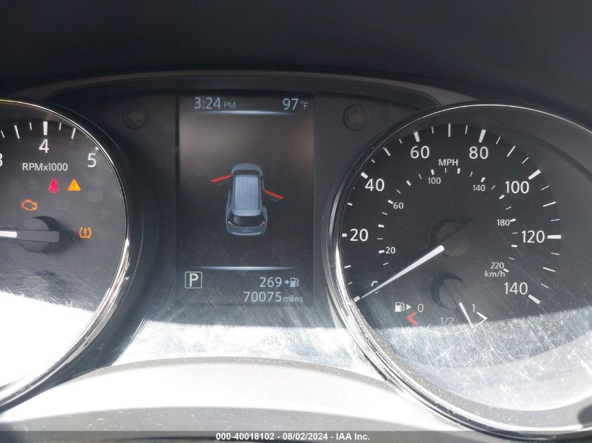 2017 Nissan Rogue Sv VIN: KNMAT2MV9HP585175 Lot: 40018102