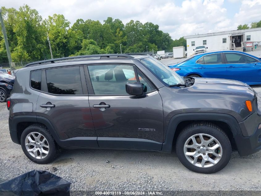 2018 Jeep Renegade Latitude Fwd VIN: ZACCJABB1JPJ24477 Lot: 40018119