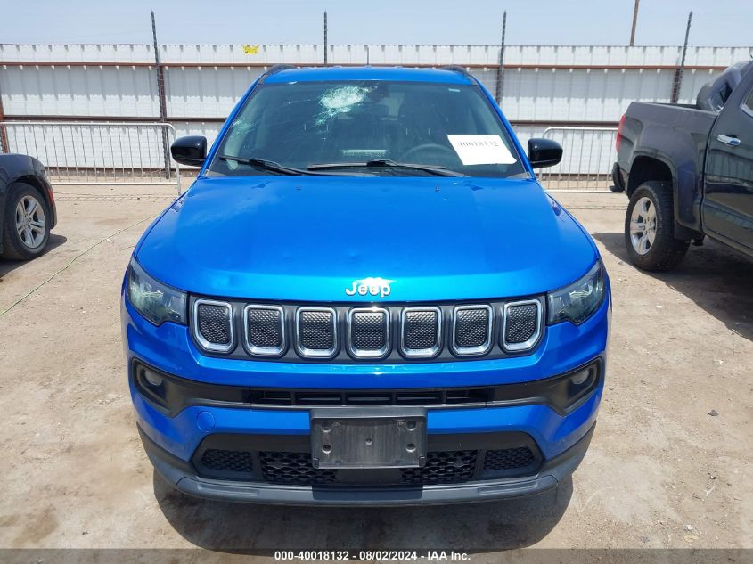 2022 Jeep Compass Latitude Fwd VIN: 3C4NJCBB0NT166371 Lot: 40018132