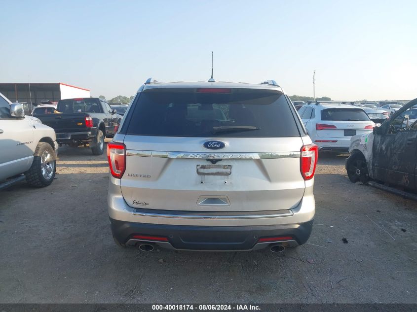 2018 Ford Explorer Limited VIN: 1FM5K7F82JGA82095 Lot: 40018174