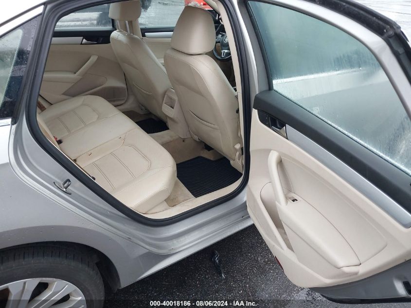 2012 Volkswagen Passat 2.5L Se VIN: 1VWBP7A33CC104519 Lot: 40018186