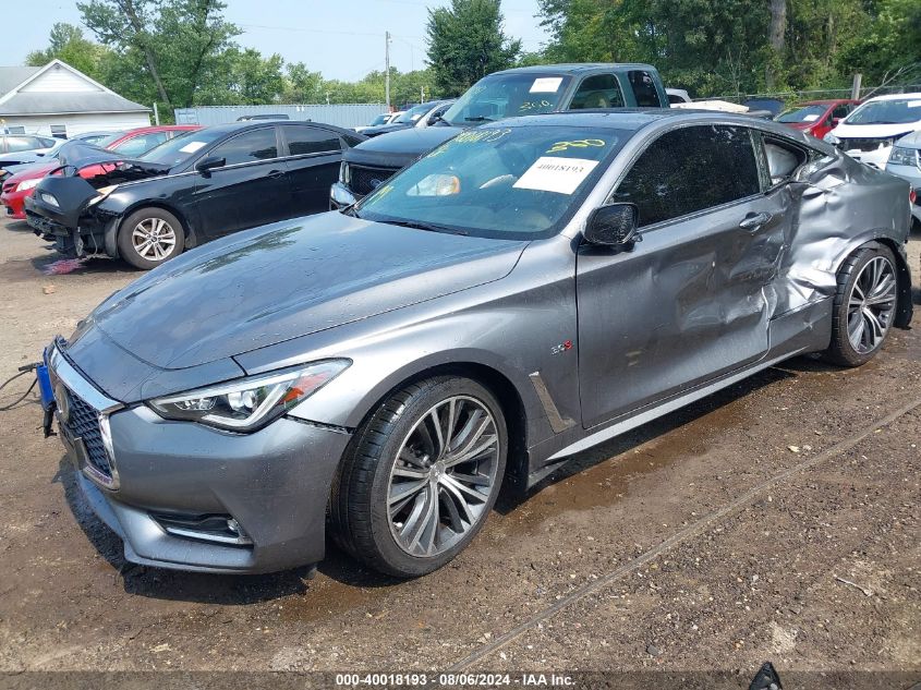 VIN JN1EV7EL6JM390893 2018 Infiniti Q60, 3.0T Luxe no.2