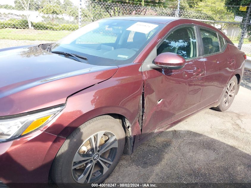 2021 Nissan Sentra Sv Xtronic Cvt VIN: 3N1AB8CVXMY211550 Lot: 40018247