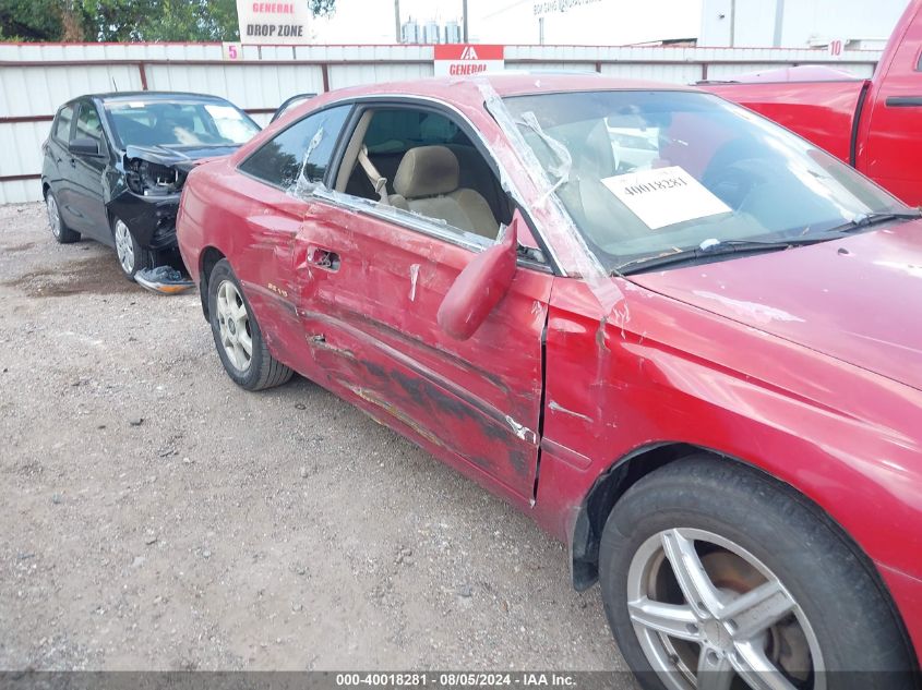 1999 Toyota Camry Solara Se V6 VIN: 2T1CF28P2XC242314 Lot: 40018281